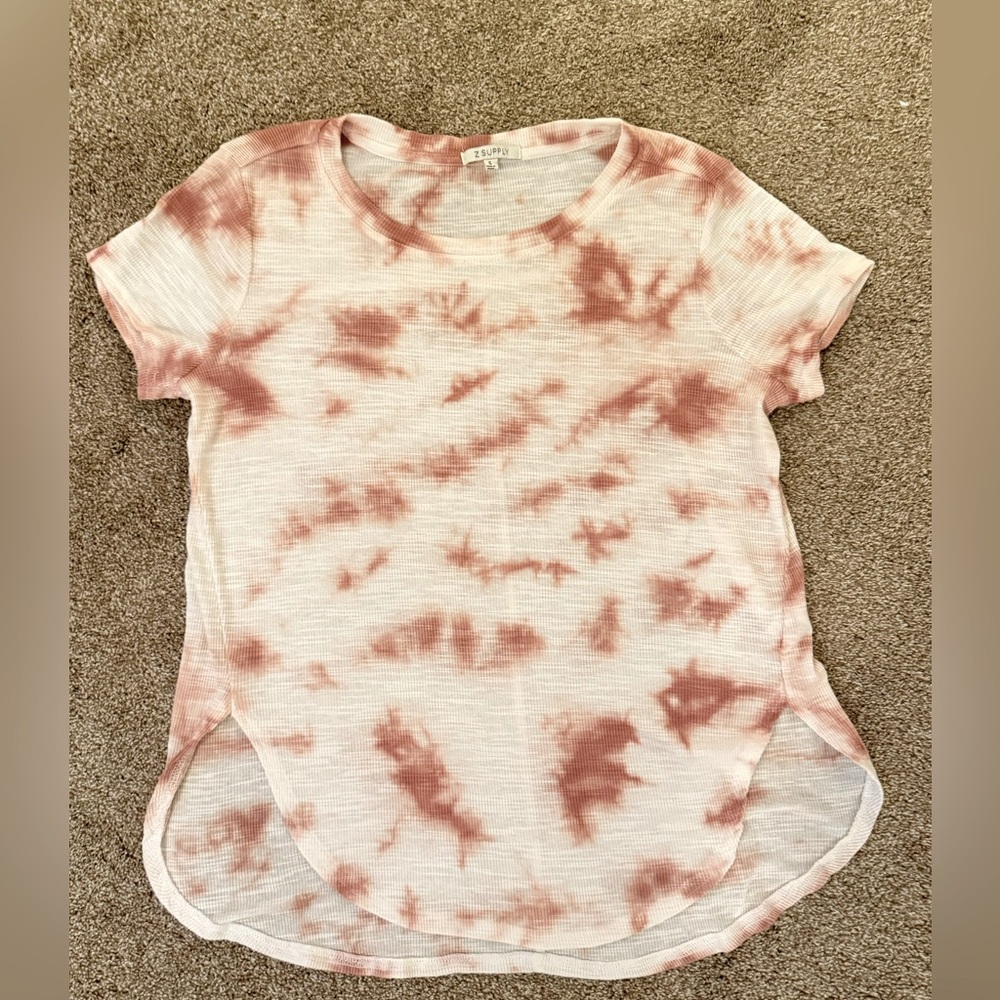Z SUPPLY Love Cloud Tie-Dye Swing Tee in Rose Mauve